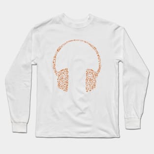 music notes headphone Long Sleeve T-Shirt